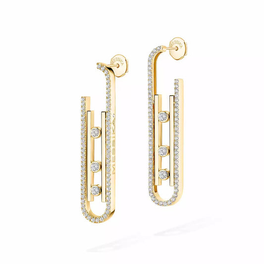 [Solara jewelry]Diamond Pendant Earrings Move 10Th