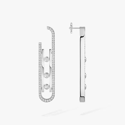 [Solara jewelry]Diamond Pendant Earrings Move 10Th