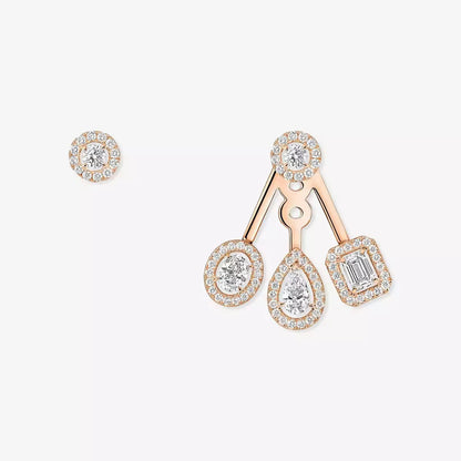 [Solara jewelry] My Twin Trio  Diamond Earrings