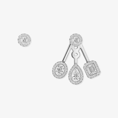 [Solara jewelry] My Twin Trio  Diamond Earrings