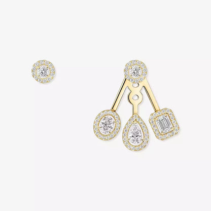 [Solara jewelry] My Twin Trio  Diamond Earrings