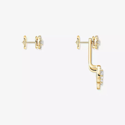 [Solara jewelry] My Twin Trio  Diamond Earrings