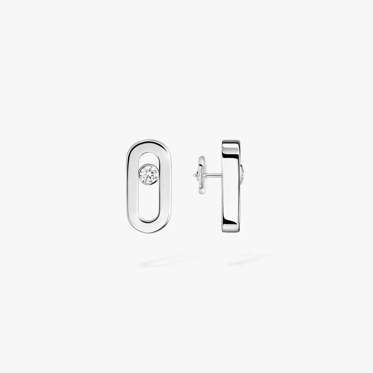 [Solara jewelry]Move Uno Diamond Stud Earrings