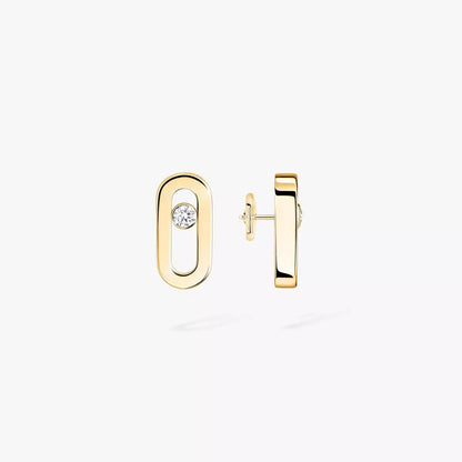 [Solara jewelry]Move Uno Diamond Stud Earrings