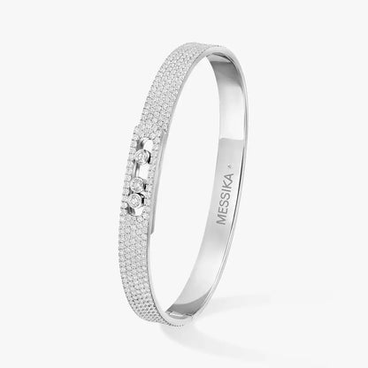 [Solara jewelry]Move Noa Full Pavé Diamond Bangle Bracelet