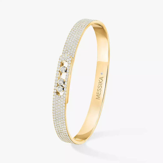 [Solara jewelry]Move Noa Full Pavé Diamond Bangle Bracelet