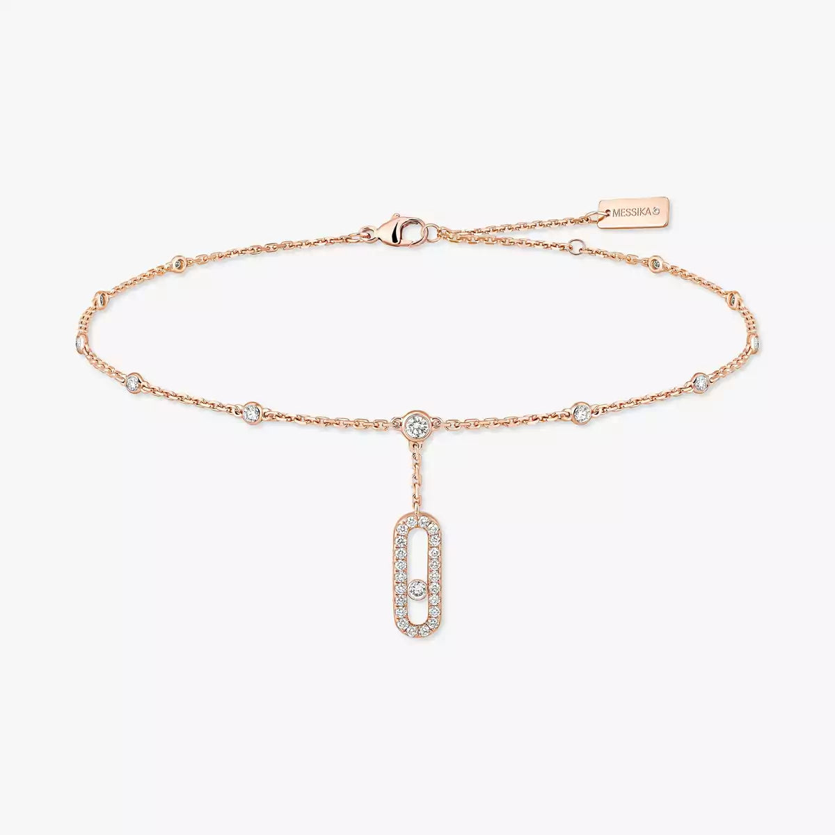 [Solara jewelry] Move Uno pavé ankle bracelet