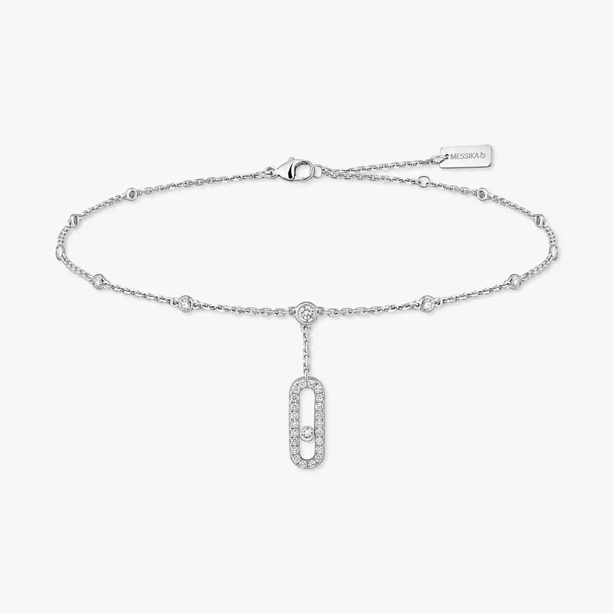 [Solara jewelry] Move Uno pavé ankle bracelet