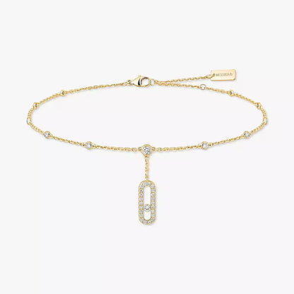 [Solara jewelry] Move Uno pavé ankle bracelet