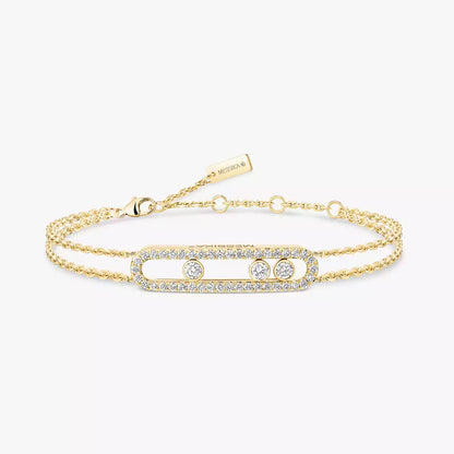 [Solara jewelry] Move Classique pavé bracelet