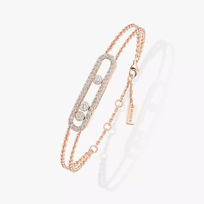 [Solara jewelry] Move Classique pavé bracelet