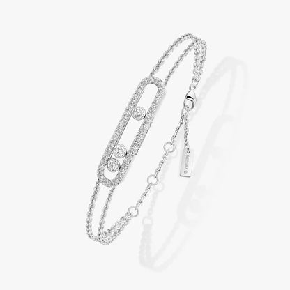 [Solara jewelry] Move Classique pavé bracelet