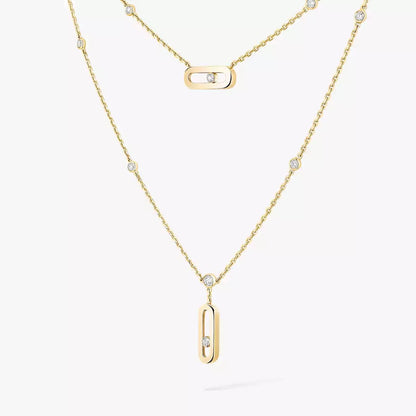 [Solara jewelry] Move Uno Diamond Necklace