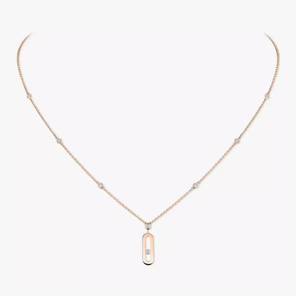 [Solara jewelry] Move Uno Gold Diamond Long Necklace