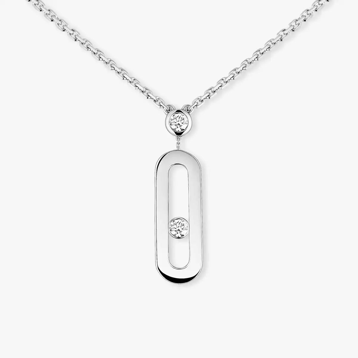 [Solara jewelry] Move Uno Gold Diamond Long Necklace