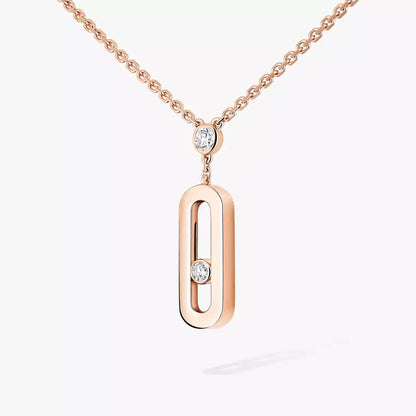 [Solara jewelry] Move Uno Gold Diamond Long Necklace