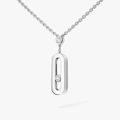 [Solara jewelry] Move Uno Gold Diamond Long Necklace