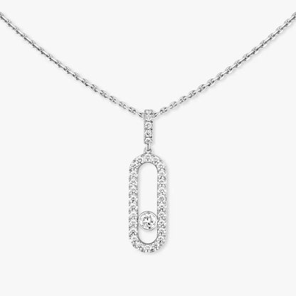 [Solara jewelry]Move Uno Diamond Necklace in Rose Gold