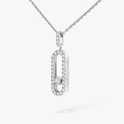 [Solara jewelry]Move Uno Diamond Necklace in Rose Gold