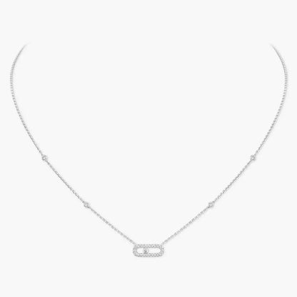 [Solara jewelry]Diamond Necklace Move Uno