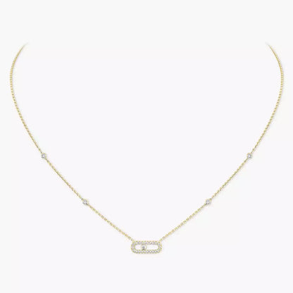 [Solara jewelry]Diamond Necklace Move Uno