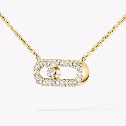 [Solara jewelry]Diamond Necklace Move Uno