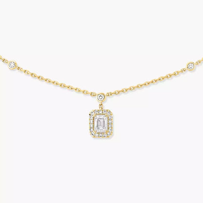 [Solara jewelry]My Twin Diamond Necklace in Silver