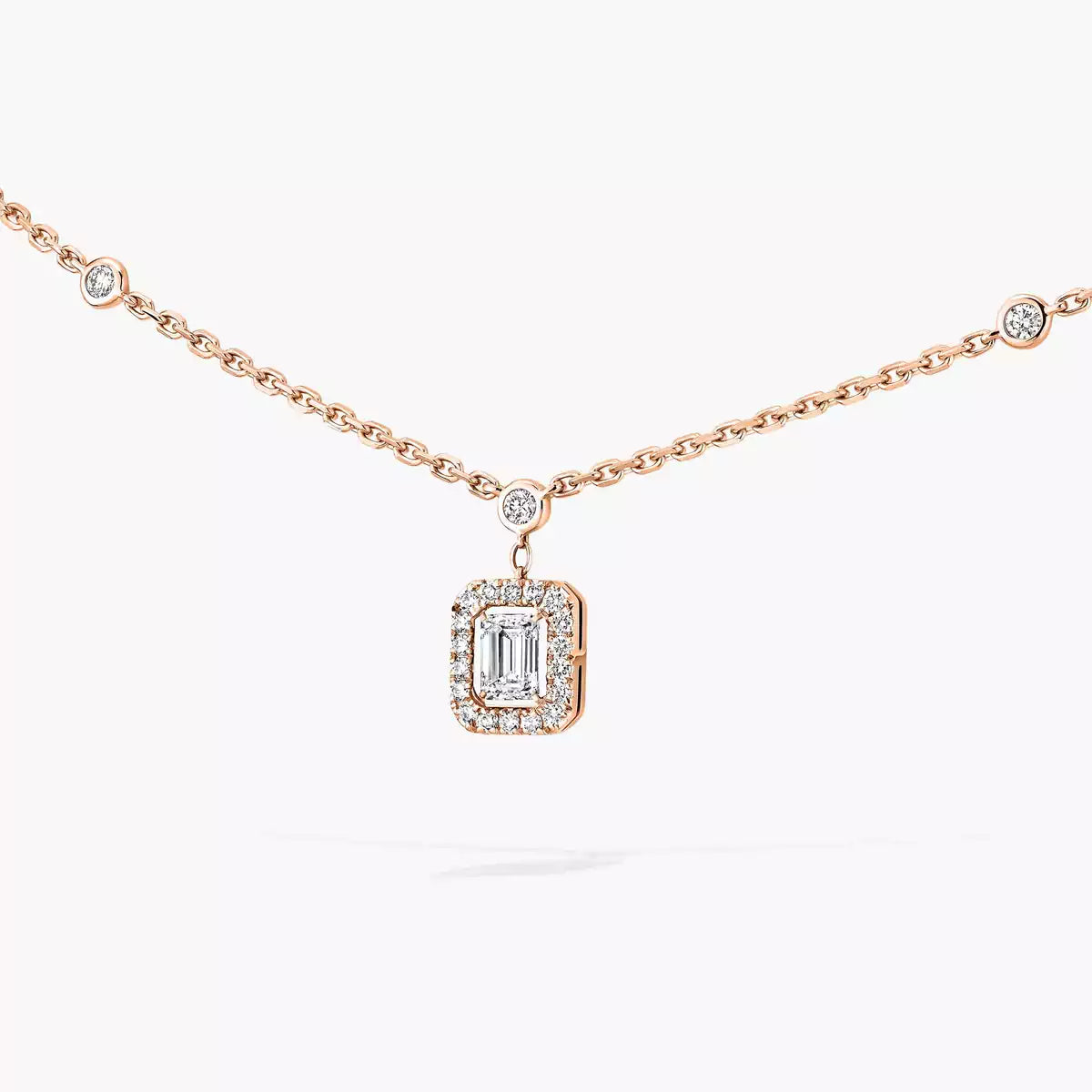 [Solara jewelry]My Twin Diamond Necklace in Silver