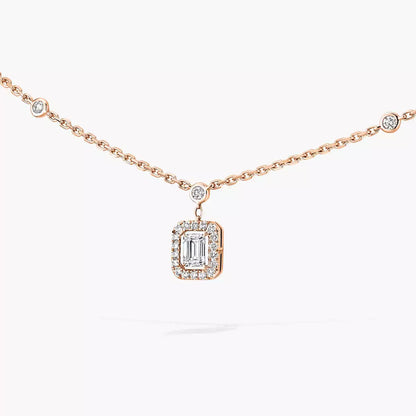 [Solara jewelry]My Twin Diamond Necklace in Silver