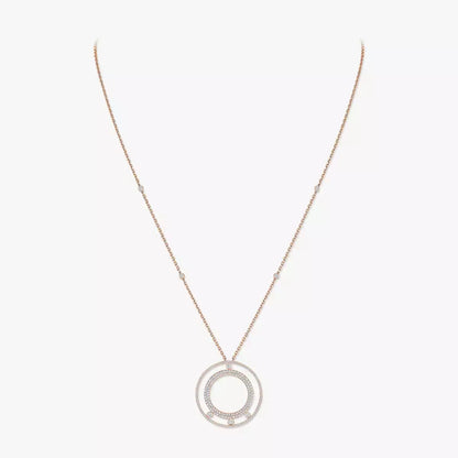 [Solara jewelry]Move Romane Long Pave_-Set Diamond Necklace