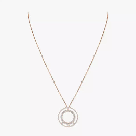 [Solara jewelry]Move Romane Long Pave_-Set Diamond Necklace