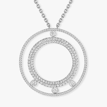 [Solara jewelry]Move Romane Long Pave_-Set Diamond Necklace