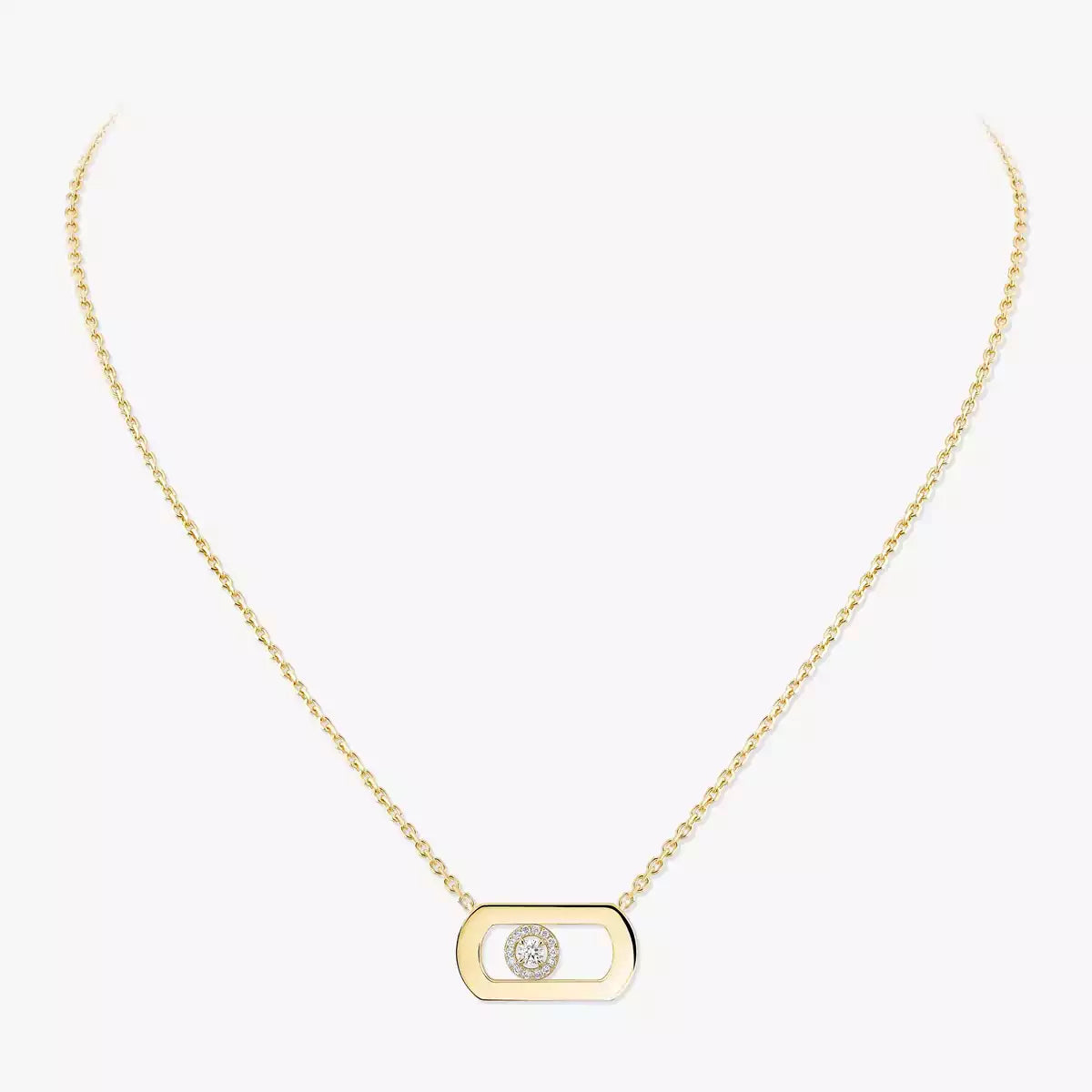 [Solara jewelry]So Move Diamond Necklace in Gold