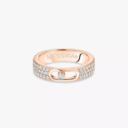 [Solara jewelry]Move Joaillerie Pave_ Diamond Wedding Ring