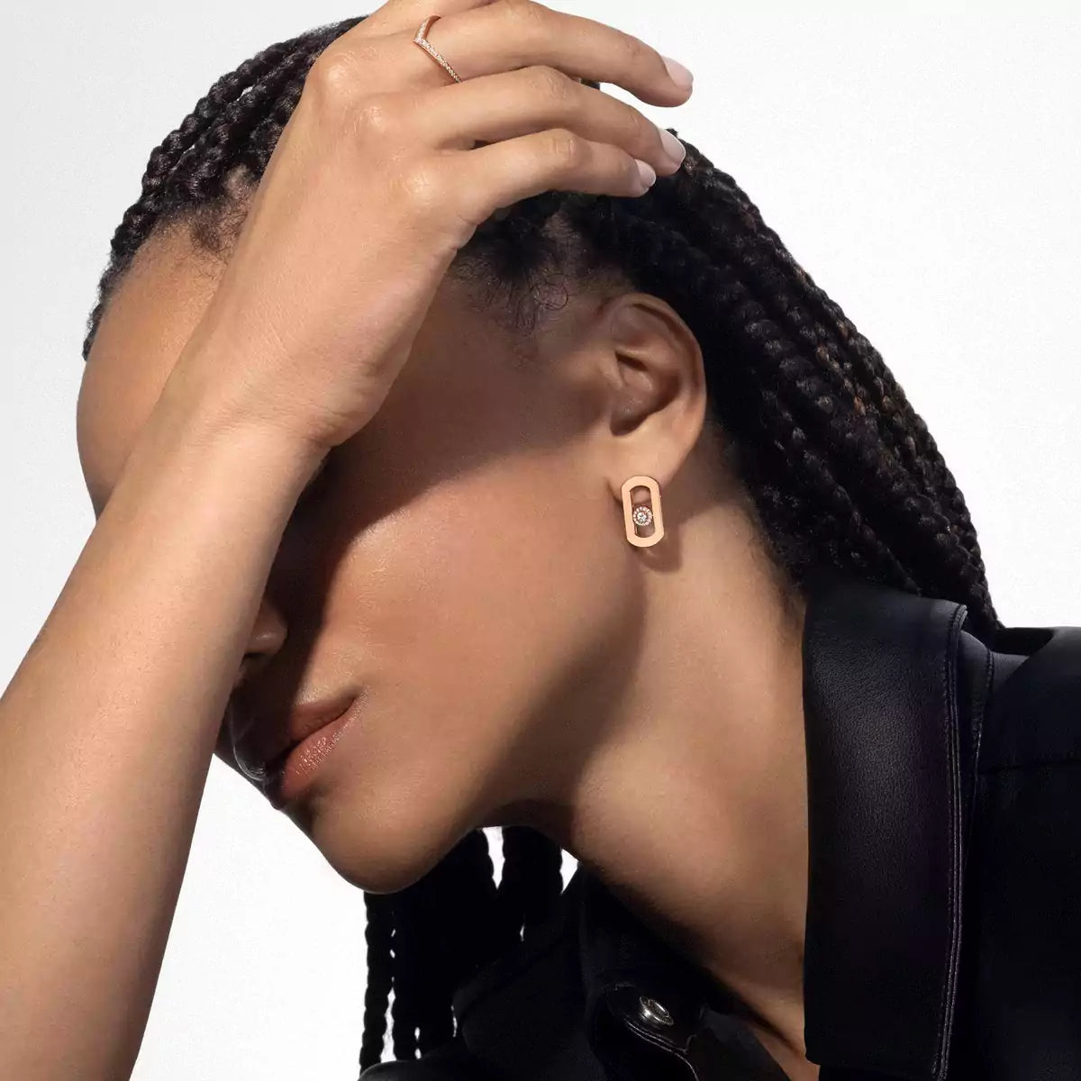 [Solara jewelry]So Move Diamond Earrings in Yellow Gold