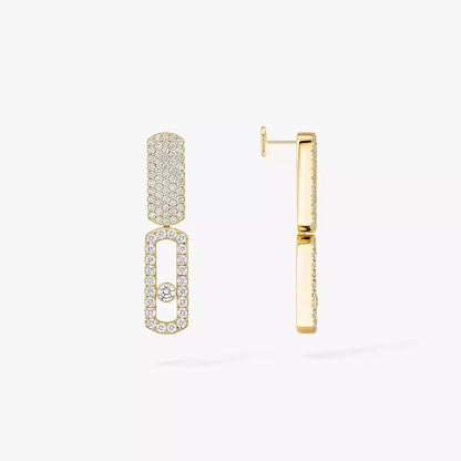 [Solara jewelry]Imperial Move SM Diamond Earrings