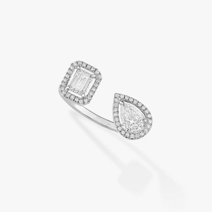 [Solara jewelry]MY TWIN TOI & MOI SILVER DIAMOND RING