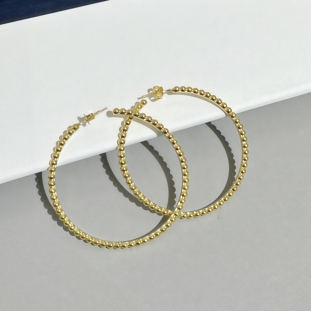 [Solara jewelry] SMOOTH BEAD STUD EARRINGS