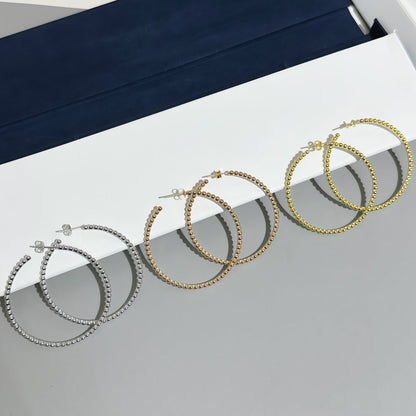 [Solara jewelry] SMOOTH BEAD STUD EARRINGS