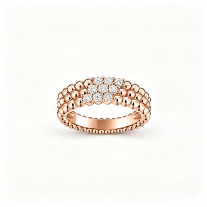 [Solara jewelry] THREE-ROW DIAMOND RING