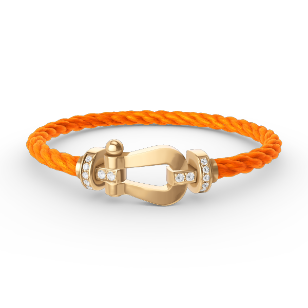 [Solara Jewelry]FORCE LARGE HORSESHOE HALF DIAMOND BRACELET GOLD