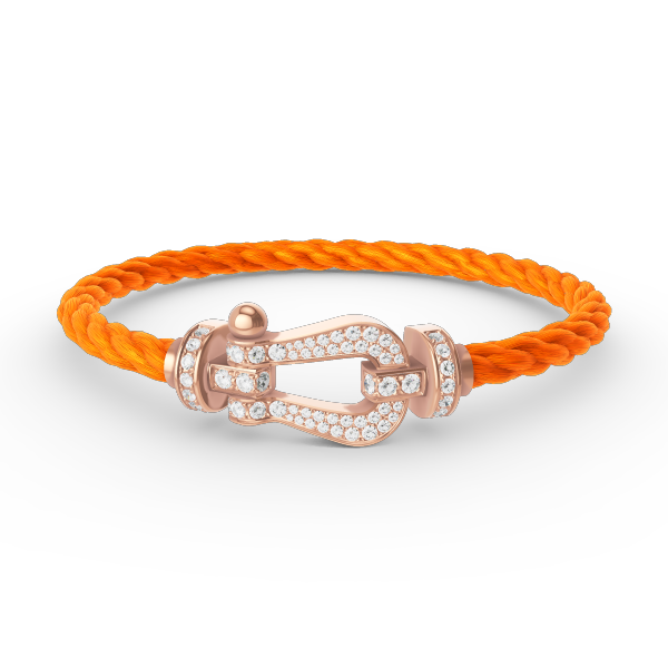 [Solara Jewelry]FORCE LARGE HORSESHOE FULL DIAMOND BRACELET ROSE GOLD