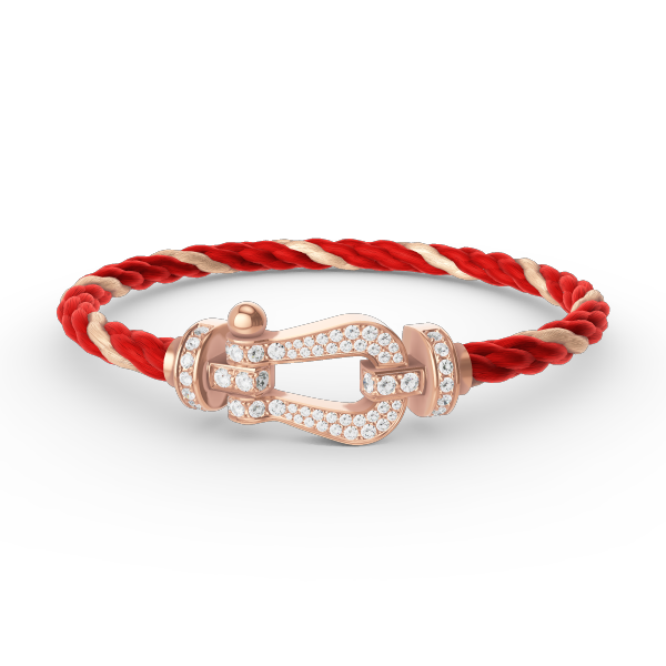 [Solara Jewelry]FORCE LARGE HORSESHOE FULL DIAMOND BRACELET ROSE GOLD