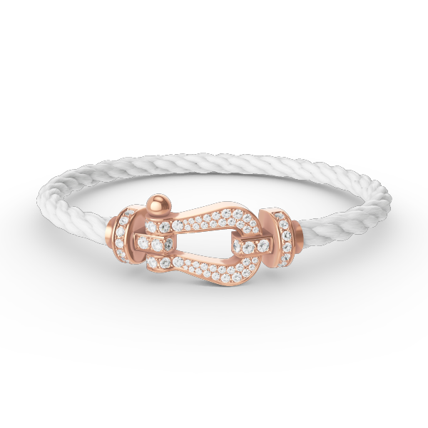[Solara Jewelry]FORCE LARGE HORSESHOE FULL DIAMOND BRACELET ROSE GOLD
