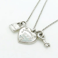 [Solara Jewelry]LOVE HEART TAG KEY NECKLACE