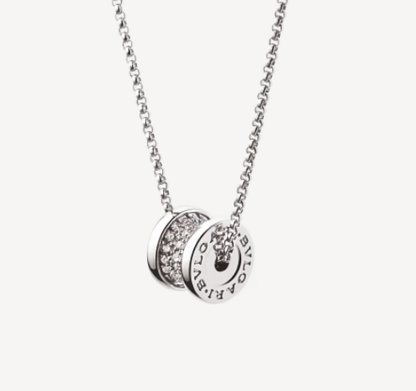 [Solara Jewelry]ZERO 1 SILVER DIAMOND NECKLACE