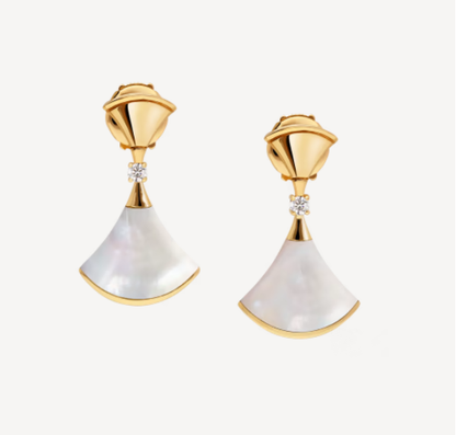[Solara Jewelry]DREAM MOP 1 DIAMOND EARRINGS