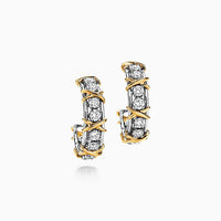 [Solara Jewelry]SCHLUMBERGER GOLD DIAMOND EARRINGS