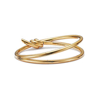[Solara Jewelry]KNOT DOUBLE ROW GOLD BRACELET