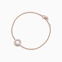 [Solara Jewelry]DIAMOND CIRCLE PINK GOLD BRACELET